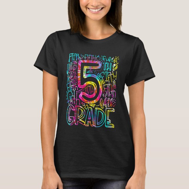 Camiseta Estudiante De Quinto Grado De Enseñanza De Tye De  (Anverso)