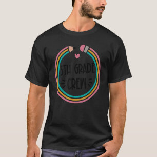Camiseta Estudiante de quinto grado de la tripulación de qu