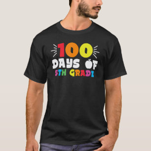Camiseta Estudiante de quinto grado maestro 100 días de
