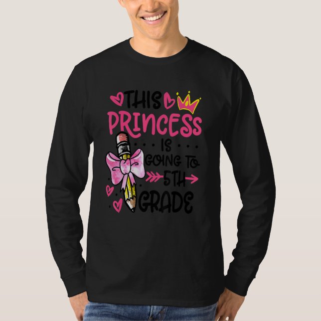 Camiseta Estudiante De Quinto Grado Que Esta Princesa Va A  (Anverso)
