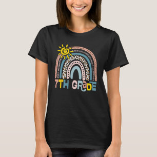 Camiseta Estudiante de secundaria de Leopard Rainbow Hid de
