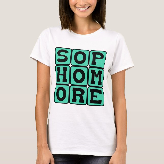 Camiseta Estudiante de segundo año, grado escolar (Anverso)