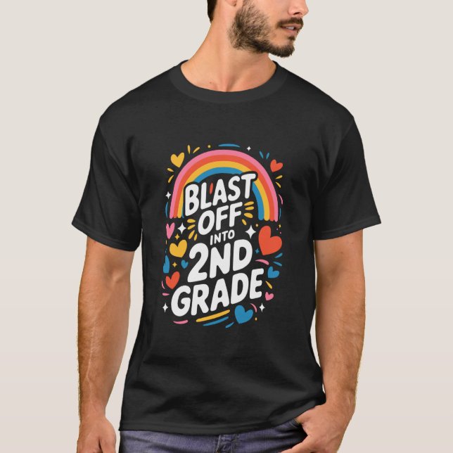 Camiseta Estudiante de segundo grado y enseñanza escolar, d (Anverso)