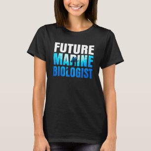 Camiseta Estudiante de submarinismo en biología marina en e