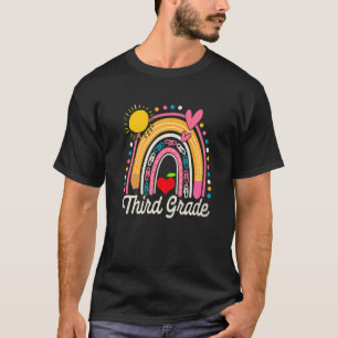Camiseta Estudiante De Tercer Grado De Arcoiris Cuto De Vue