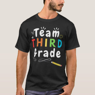 Camiseta Estudiante De Tercer Grado De Equipo De Vuelta A L