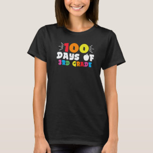Camiseta Estudiante de tercer grado Día 100 Maestro 100 Día