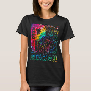 Camiseta Estudiante de tipografía de tipografía de preescol