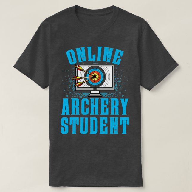 Camiseta Estudiante de tiro con arco en línea (Diseño del anverso)