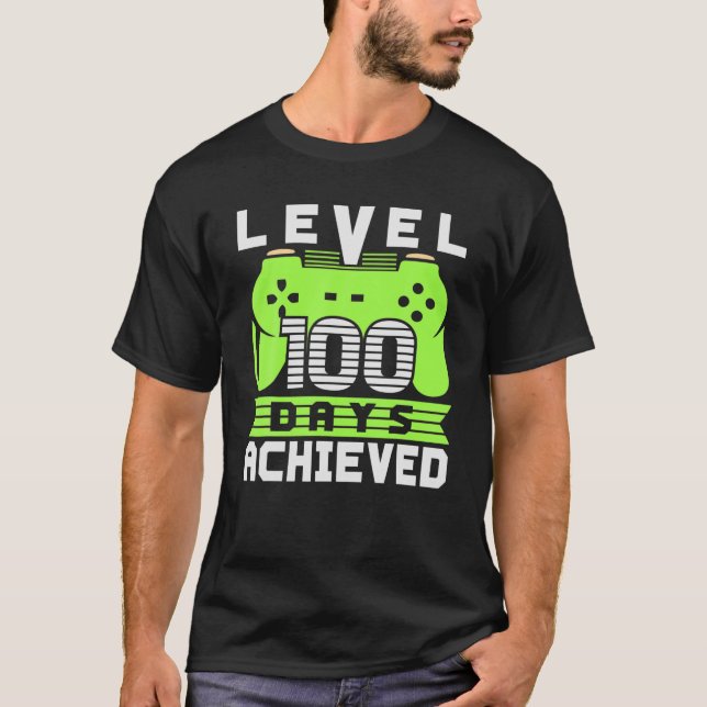 Camiseta Estudiante De Video Gamer 100 Días Profesor 100 Dí (Anverso)