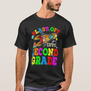 Camiseta Estudiante de vuelta a la escuela despegando hacia