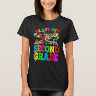 Camiseta Estudiante de vuelta al cole despegando hacia 2º g