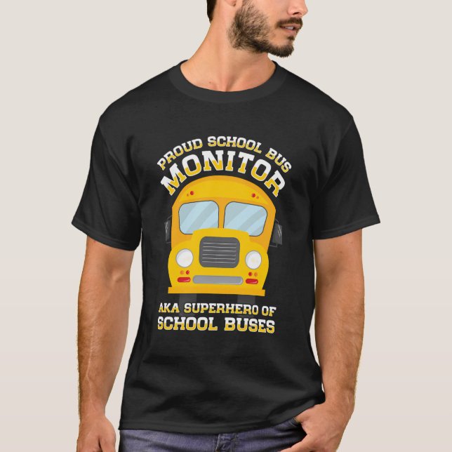 Camiseta Estudiante Deli, asistente de bus de monitor escol (Anverso)