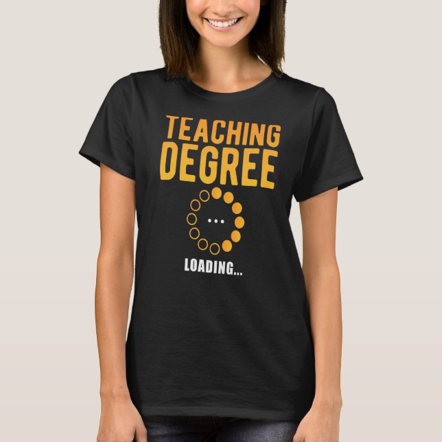 Camiseta Estudiante docente de la escuela de carga de títul (Anverso)