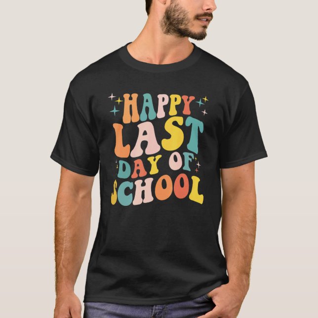 Camiseta Estudiante Docente Feliz El Último Día De La Escue (Anverso)