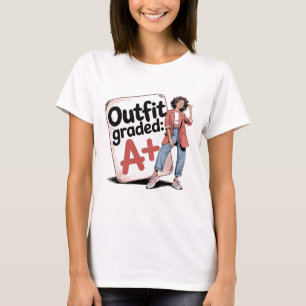 Camiseta Estudiante elegante con clase A+ de equipamiento p