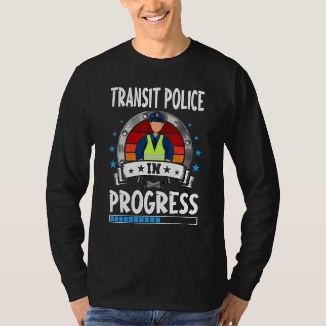 Camiseta Estudiante en prácticas de la policía de tránsito  (Anverso)