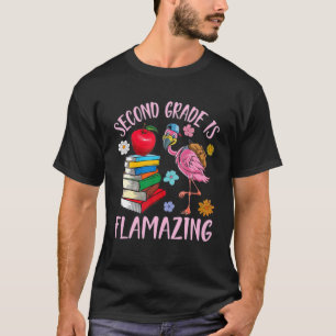 Camiseta Estudiante Flamingo Feliz Regreso A La Escuela Seg