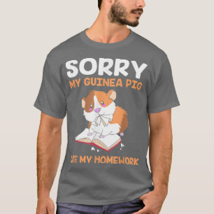 Camiseta Estudiante gracioso lamenta que mi cerdo guineano 