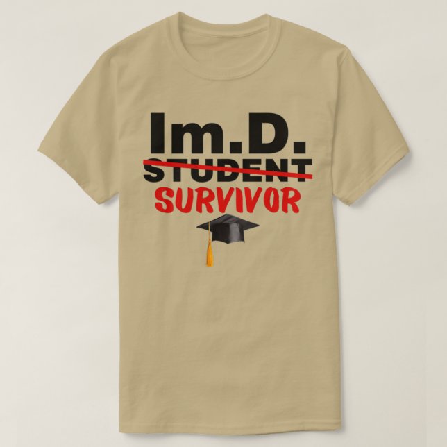 Camiseta Estudiante ImD Médica de Graduado de Inmortalidad (Diseño del anverso)