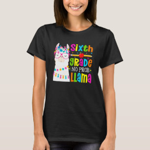 Camiseta Estudiante llama de sexto grado sin problemas prim