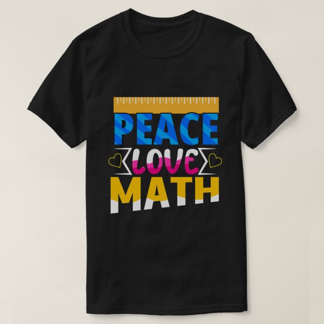 Camiseta Estudiante o profesor entusiasta de las matemática (Diseño del anverso)