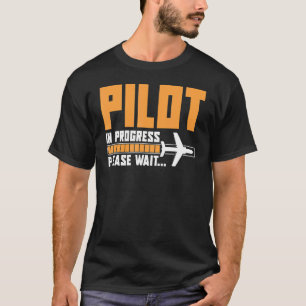 Camiseta Estudiante Piloto De Aviación De Avión Piloto En C