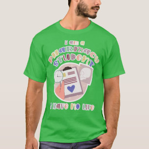 Camiseta Estudiante soy estudiante de farmacia y no tengo v
