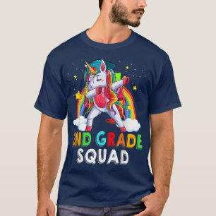 Camiseta Estudiante Unicornio de 2º Grado Primer Día De
