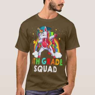 Camiseta Estudiante Unicornio de 4º Grado Primer Día De