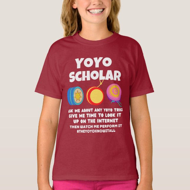 Camiseta Estudiante Yoyo que lo conoces todo T-Shirt (Anverso)