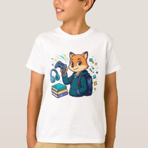 Camiseta Estudiante Zorro Gamer - Vuelta al Cole Gaming