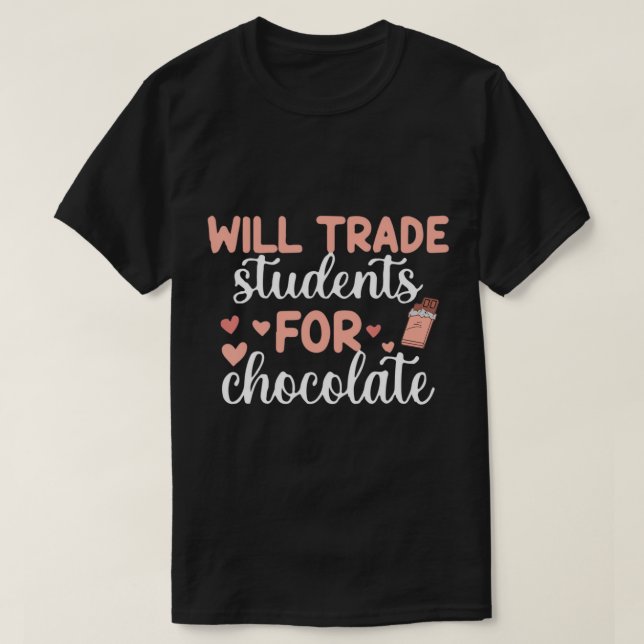 Camiseta Estudiantes Comerciales De Chocolate Valentin (Diseño del anverso)