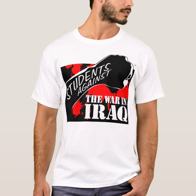 Camiseta Estudiantes contra la guerra en Iraq (Anverso)