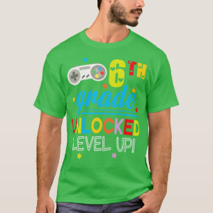 Camiseta Estudiantes de 6º Grado Desbloqueados Nivel De Vue