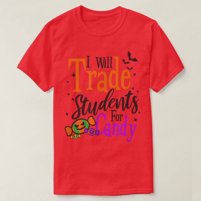 Camiseta Estudiantes De Comercio Para El Profesor De Hallow (Diseño del anverso)