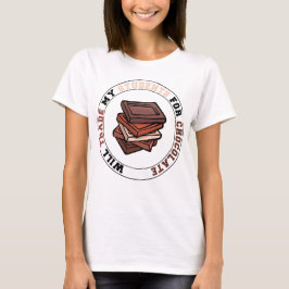 Camiseta Estudiantes de Comercio para profesor de chocolate
