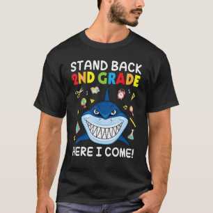 Camiseta Estudiantes de tiburón van a la escuela y retroced
