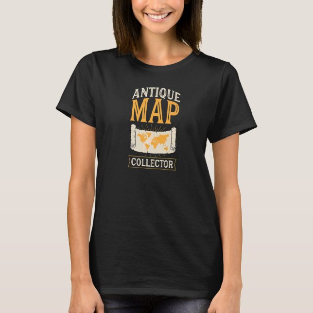 Camiseta Estudiantes del mapa de geografía de colección de  (Anverso)