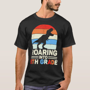 Camiseta Estudiantes gráficos de dinosaurios de octavo grad