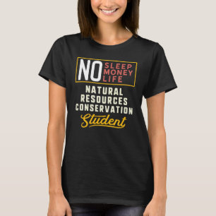 Camiseta Estudiantes principales de conservación de los rec