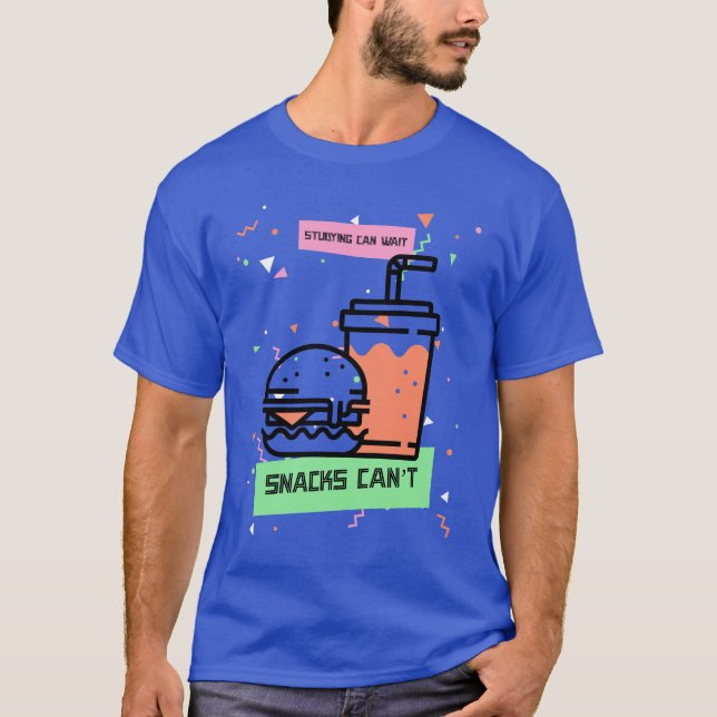 Camiseta Estudiar puede esperar a que los aperitivos no pue (Anverso)