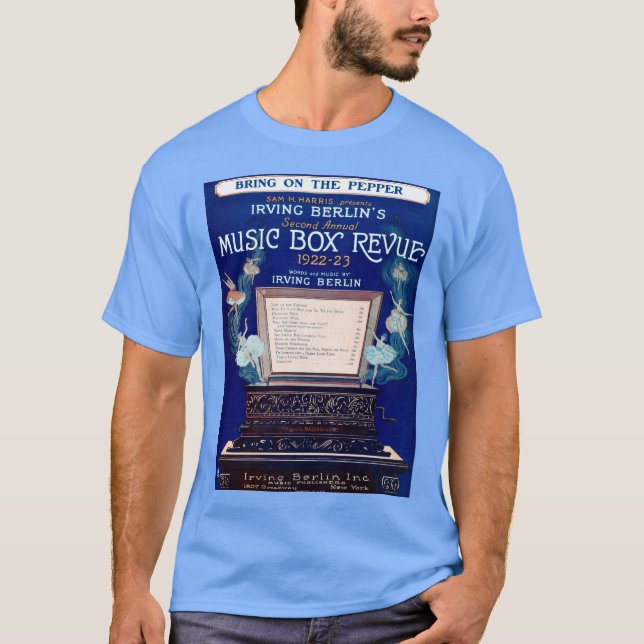 Camiseta Estudio 1922 de la caja de música de Irving Berlin (Anverso)
