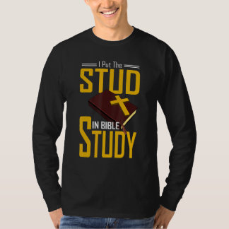 Camiseta Estudio Bíblico Cristiano Puse El Perno En Estudio