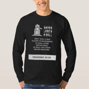 Camiseta estudio bíblico de proverbios Proverbios 22 29