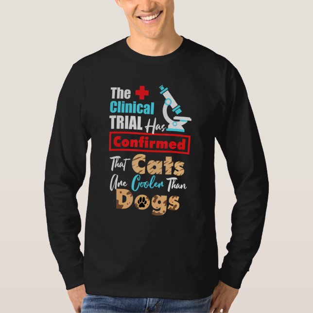 Camiseta Estudio clínico en animales Gráfica para gatos (Anverso)