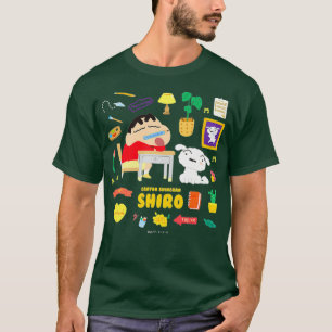 Camiseta Estudio Crayon Shin-chan happyshiro Shin-chan
