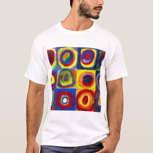 Camiseta Estudio de color de Kandinsky asiduo (Anverso)