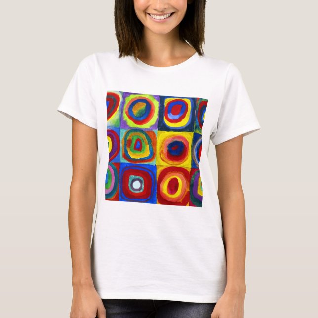 Camiseta Estudio de color de Kandinsky asiduo (Anverso)