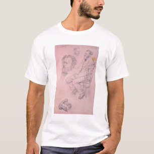Camiseta Estudio de Edgar Degas el para el retrato de